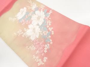 花葉模様織出し名古屋帯